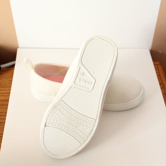 Carters Size 12 Cream Canvas Dress Shoes Easter - Picture 5 of 5